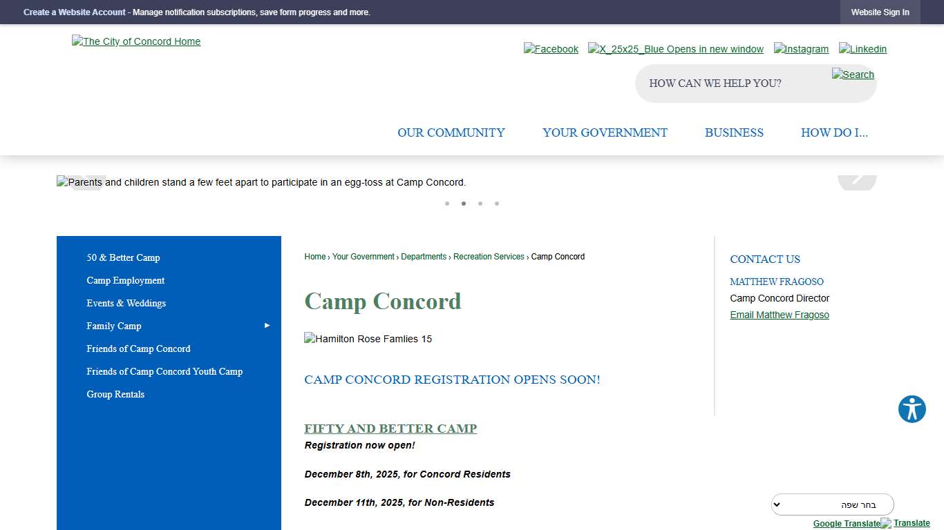 Camp Concord Concord, CA